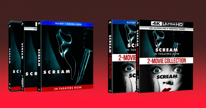 When does 'Scream' (2022) release on DVD and Blu-Ray?