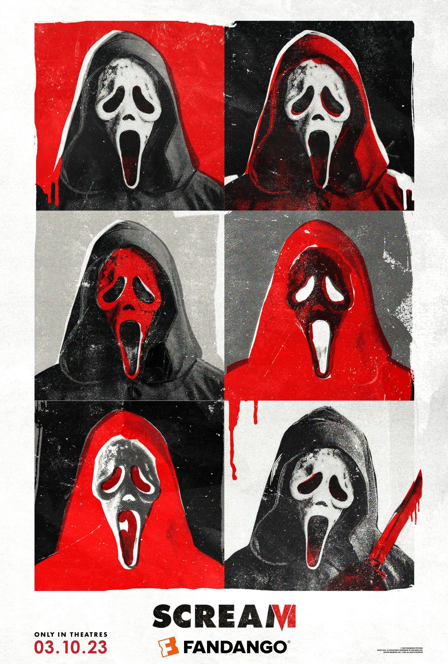 SCREAM VI, (aka SCREAM 6), Real D 3D poster, 2023. © Paramount Pictures  /Courtesy Everett Collection Stock Photo - Alamy