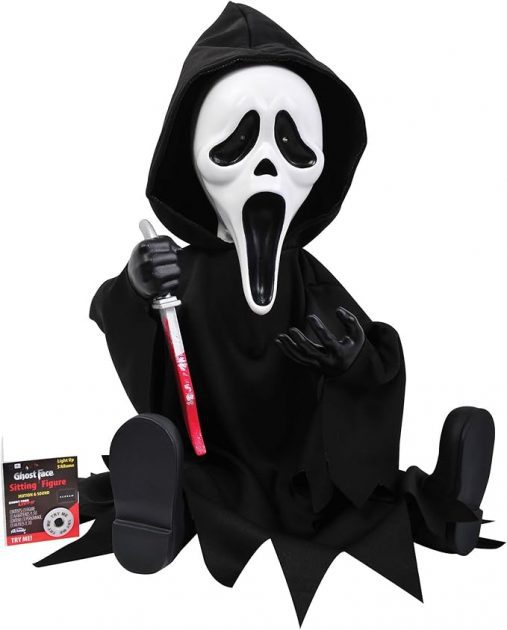 Decor Ghost Face Motion Animated Figure (11", Black)